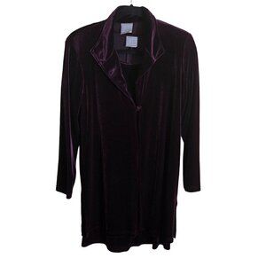 Rabbit Rabbit Rabbit Designs Velvet Long Blazer Short Sleeve Dress Set Size 8p